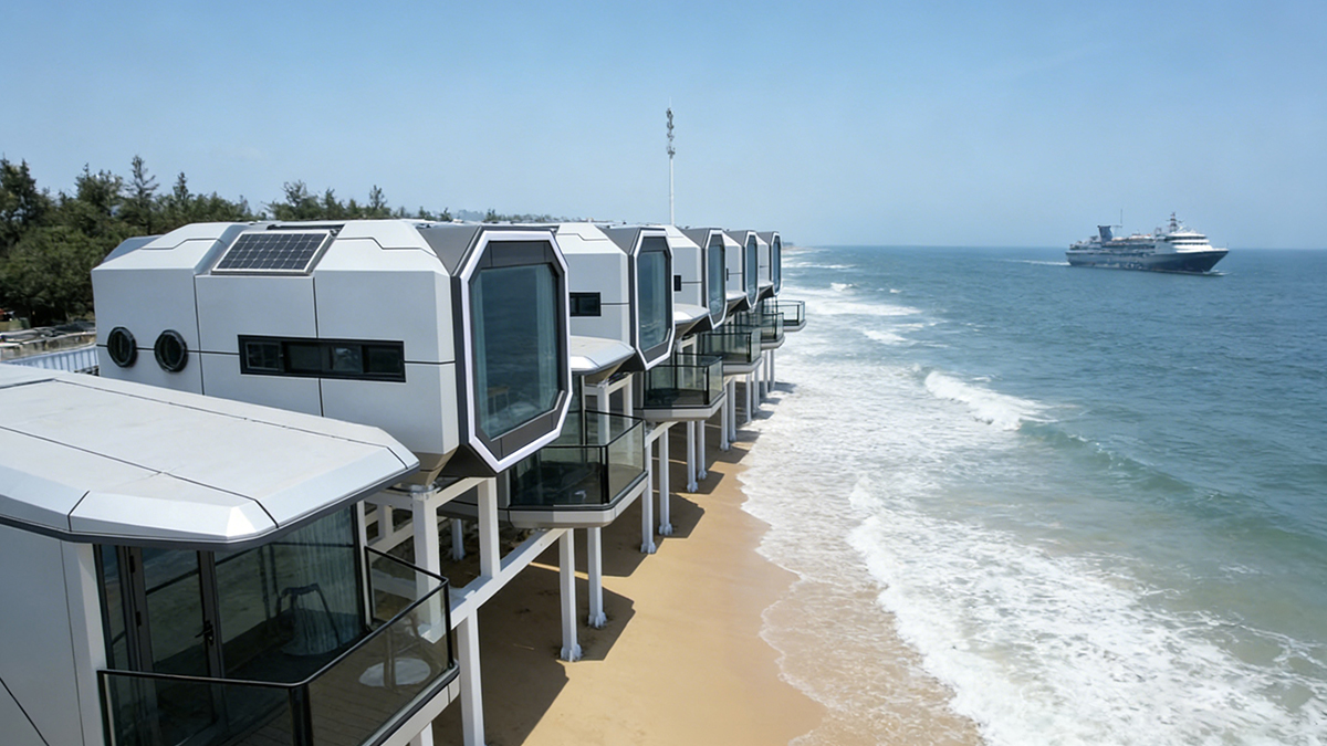 Prefab Resort Capsule Houses for Modern Getaways