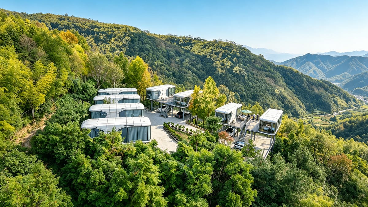 Capsule Houses for Modern Glamping Resorts