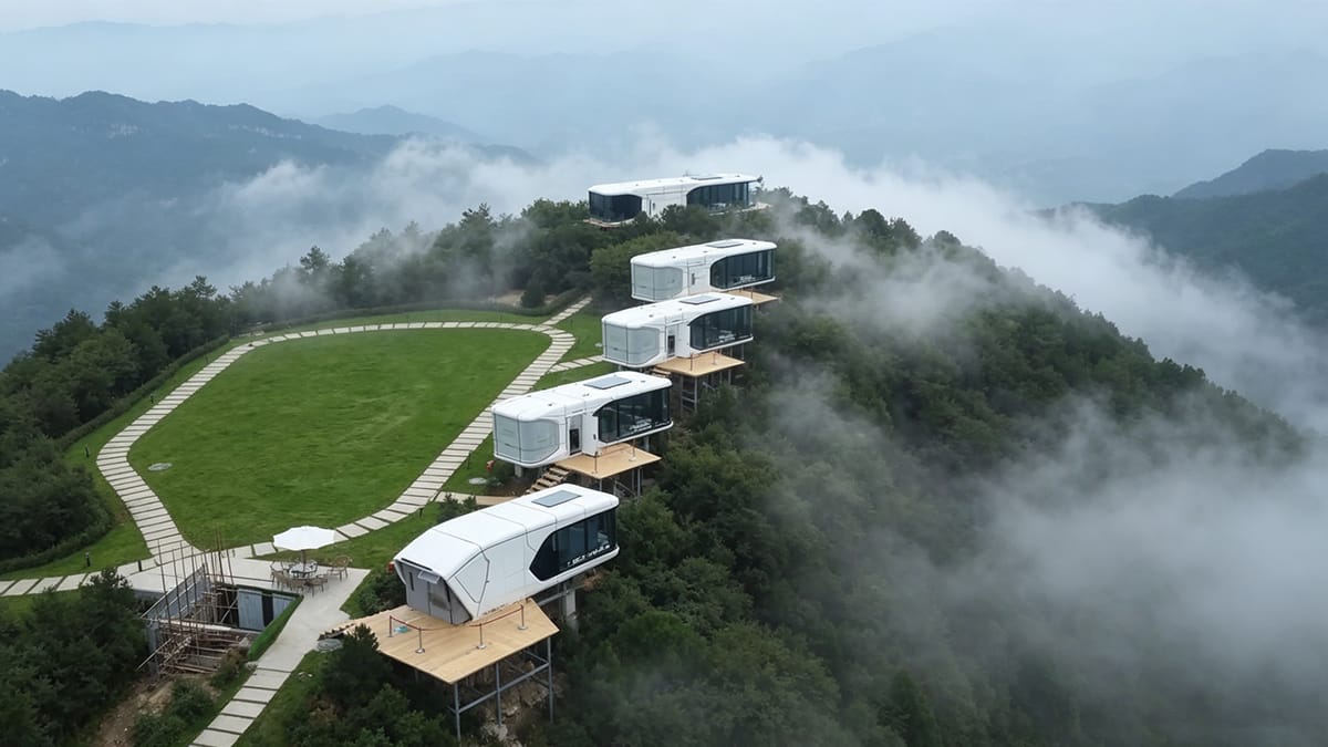 Capsule Houses in Nature Retreats