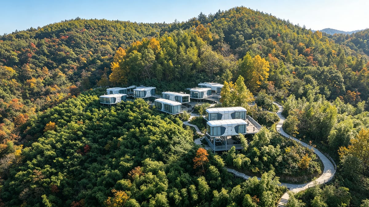 Modern Capsule House for Resort Living Advantages
