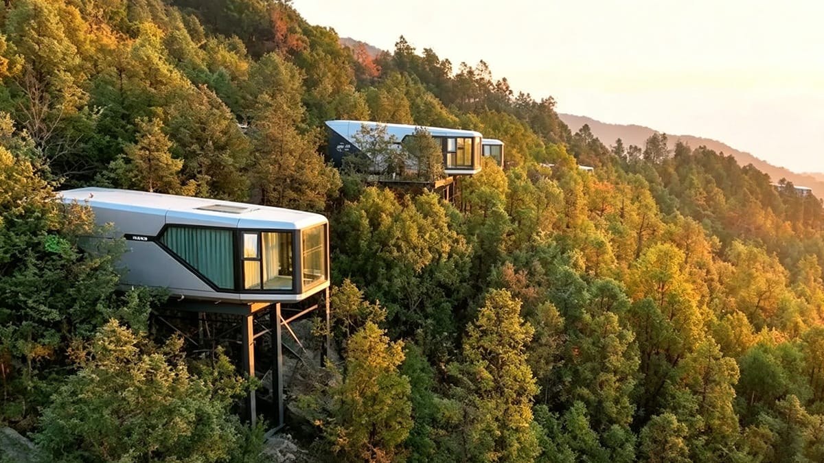 Capsule Tiny Houses for Glamping