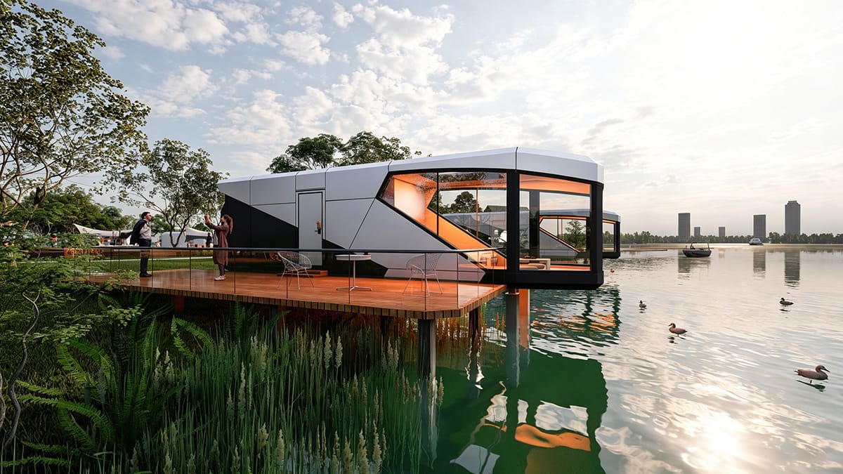 Space capsule homes resorts modern living